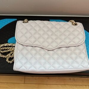Rebecca Minkoff Light Lilac Quilted Chain Shoulder Bag